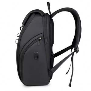 Mochila Escolar Multifuncional Negra y Elegante con Bolsillo Oculto, Impermeable, con Logotipo Personalizado, para Portátil de 15.6 Pulgadas - Product Image 2