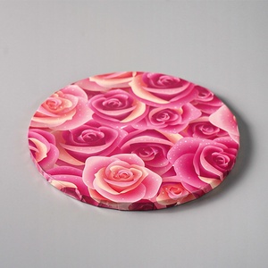 8 Inch 10 Inch 12 Inch Round Cake Drum <b>Paper</b> Cardboard Rose Cake Boards - Product Image 1