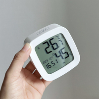 Décoration d'intérieur, hygromètre numérique portable miniature en plastique pour intérieur, capteur d'humidité et de température avec rétroéclairage