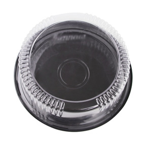 Khay Đựng Thức Ăn Hình Vòm Tròn <span class=keywords><strong>PS</strong></span> Hình Vuông Cho Thú Cưng Nhà Máy Đạt Tiêu Chuẩn ISO 22000 Hộp Đóng Gói Bánh Bằng Nhựa Màu Vàng Bạc Trong Suốt - Product Image 2