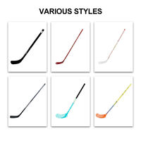 Bâtons de hockey sur glace en fibre de carbone de haute qualité avec construction monobloc pour les jeunes et les adolescents, taille mini