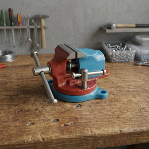 Étau de table robuste avec base pivotante à 360 degrés pour le travail des métaux, l'atelier de bijouterie et le serrage DIY | GS1642A - Product Image 2