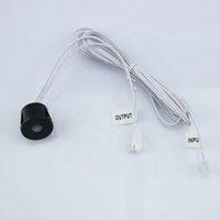 Petit interrupteur à détecteur de mouvement PIR intelligent intégré, longue durée de vie, portée de détection de 0 à 3 m, contrôle sans fil 12 V/24 V, charge maximale de 60 W pour armoire