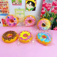 12 pièces/boîte Jouets Squishy Donut pour adolescents et adultes, boules de pâte extensibles à presser en mousse PU à remontée lente, jouets sensoriels anti-stress à presser
