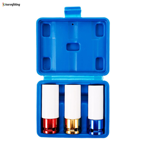 1/2&quot; Drive Impact <strong>Lug</strong> <strong>Nut</strong> <strong>Socket</strong> <strong>Set</strong> Non-Marring Thin Wall Deep <strong>Socket</strong> <strong>Set</strong> Metric CR-MO - Product Image 2