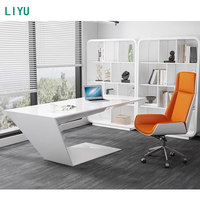 Bureau de direction convertible moderne de luxe de haute qualité Liyu, mobilier de bureau à domicile en bois