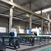 Machine de découpe laser CNC FINCM de type portique robuste 12M 6 KW pour poutres en H, tubes et profilés, découpeuse laser à fibre 12KW avec chanfreinage