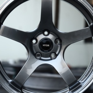 ล้อแม็กซ์อลูมิเนียมฟอร์จ HTOR 18 19 20 21 22 นิ้ว 5x112 5x130 สำหรับรถแข่ง สีเทา Gunmetal รุ่น <span class=keywords><strong>Nismo</strong></span> <span class=keywords><strong>Te37</strong></span> สำหรับ 992 991 718 RS3 RS5 TTRS - Product Image 4