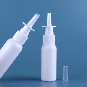 30ml HDPE Plastic Empty White Nasal Spray Pump Cylinder Spray <b>Bottle</b> With Clip Iso 15378 - Product Image 1