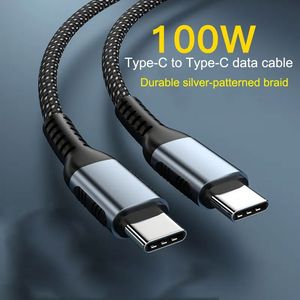 240W Charger Cables Fast Charge <b>Type</b> <b>C</b>-<b>Type</b> <b>C</b> Cables Nylon Braided <b>USB</b>-<b>C</b> Power <b>Adapter</b> Cables for Mobile Phone - Product Image 3