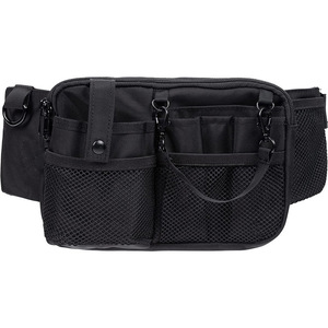 Riñonera unisex de malla con cierre de cremallera y múltiples bolsillos para uso diario - Product Image 1