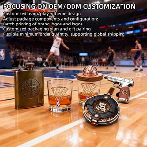 ชุดสูบบุหรี่วิสกี้ธีมบาสเกตบอล ของขวัญพรีเมียมสำหรับแฟน <span class=keywords><strong>NBA</strong></span> และผู้รู้จักวิสกี้ - Product Image 4