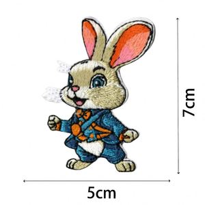 New Embroidery Iron on Cute Lifelike <b>Easter</b> Rabbit Bunny Patch for <b>Bag</b> Clothes Decoration - Product Image 6