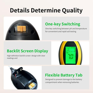 Tester <span class=keywords><strong>Meter</strong></span> tanah tanaman <span class=keywords><strong>PH</strong></span> Digital 4 in 1, pengukur temperatur sinar matahari dengan layar LCD Profesional - Product Image 5