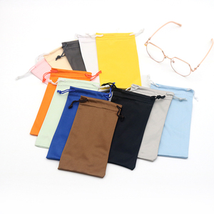 Hot Sale Mikro faser Kordel zug Tasche Fall Weiche Sonnenbrille Aufbewahrung tasche für Brillen - Product Image 1