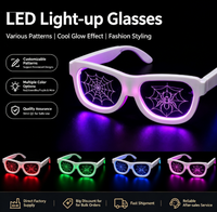 Lunettes LED à chargement USB, lumineuses et colorées, pour fêtes de Noël, Halloween et événements – Accessoires technologiques éclatants