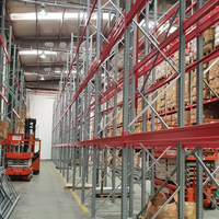 Étagère à palettes modulaire en acier galvanisé robuste avec poutres réglables certifiée CE pour entrepôt et centre logistique