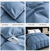 Couette en duvet de canard blanc de luxe personnalisable avec logo, écologique, de haute qualité, douce et respirante pour la maison