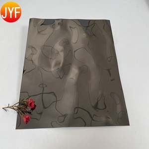 Paneles de Pared Negros Pulidos EL019, Lámina de Acero Inoxidable con Superficie de Color, Lámina Decorativa de Acero Inoxidable con Efecto de Ondas de Agua - Product Image 6