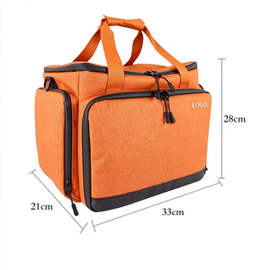 Large Capacity Insulated Cooler <b>Bag</b> Leopard Pattern 300D Material Zipper Closure-Portable Waterproof Thermal Lunch <b>Bag</b> for - Product Image 4