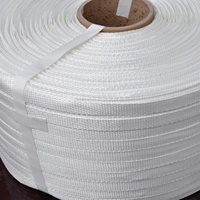 Polyester tissé par fibre flexible de 13mm cerclant la corde matérielle de poignée de pp pour l'emballage
