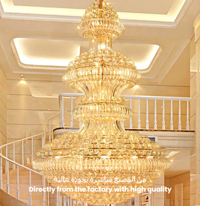 JYLIGHTING Lussuoso Lampadario in Cristallo per Scale di Hotel e Ville, Approvato SAA, Luce Decorativa da Soffitto per <span class=keywords><strong>Soggiorno</strong></span> di Alta Gamma - Product Image 1