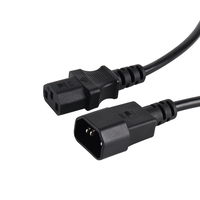 Connecteur de câble d'alimentation d'extension IEC C14 mâle à C13 femelle PDU/UPS cordon d'alimentation