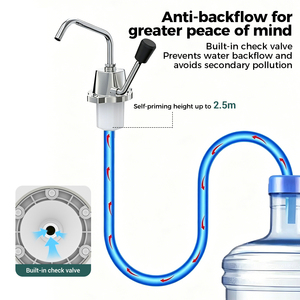 Robinet manuel à <span class=keywords><strong>pompe</strong></span> pour camping-car et bateau, robinet d'<span class=keywords><strong>eau</strong></span> auto-amorçant en acier inoxydable pour évier de cuisine de camping-car, <span class=keywords><strong>caravane</strong></span>, bateau et yacht - Product Image 4