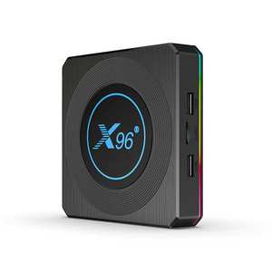 Boîtier de streaming Android NI X96 X4, compatible 2.4G et 5G, 4K*2K UHD, noir. - Product Image 4