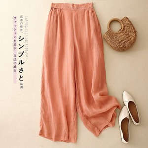 Nuovi Pantaloni Larghi in Cotone e Ramia Ricamati per l'Estate 2026, Stile Giapponese Mori Girl, Eleganti e Comodi - Product Image 6