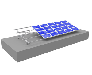 Thép mạ kẽm trục đơn năng lượng mặt trời <span class=keywords><strong>Tracker</strong></span> U kênh hệ thống cấu trúc với ballast panel năng lượng mặt trời gắn chân đế - Product Image 2