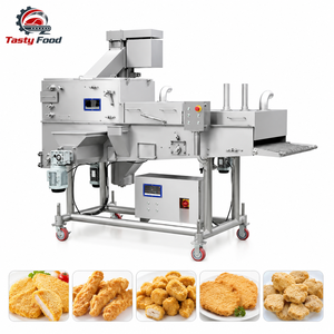 Commercial Fresh Meat Preduster Machine Meat Strip Dry <b>Flour</b> Coating Machine for Fried Food - Product Image 5