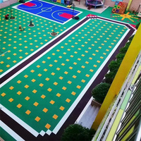 Verbesserte Doppelschicht-Gitter-PP-Modulfliesen für Volleyball, Tischtennis & Kindergarteneinsatz