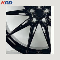 Rines Monobloque Forjados 20x9 5x120 ET38 72.6mm, Acabado Negro Mate, Servicio Personalizado de PCD y ET para Ruedas de Aleación de Automóviles de Pasajeros