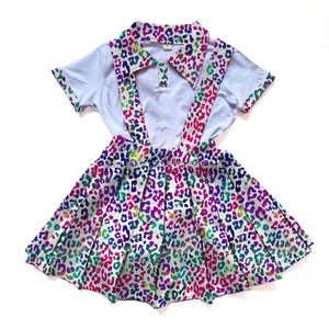 कस्टम बच्चों के लिए निर्माता 6 -9 साल के कपड़े बच्चों के लिए बच्चों के लिए कपड़े युवा लड़की 2 पीसी शॉर्ट सेट - Product Image 6