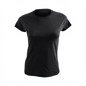 T-shirt imprimé à manches courtes col rond en jersey respirant 180g en coton/fibre de bambou écologique pour homme grande taille décontracté - Product Image 1