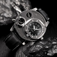 Nouvelle Montre-Bracelet à Quartz Tendance 2026 pour Homme, en Silicone, Style Sport Décontracté, avec Cadran à Aiguilles et Fonction Multi-Fuseaux Horaires