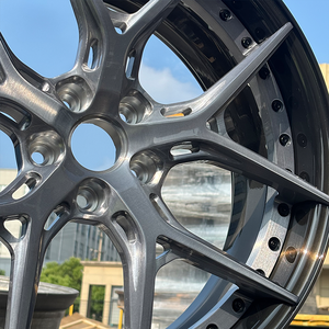 Jantes forgées sur mesure en usine 18 19 20 21 22 5*120 5*112 5*114.3 Gris brossé pour F8 812 R8 C8720S 765LT 911 M5 M8 AMG GT63 S63 - Product Image 3