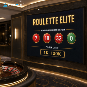 Pantalla LED Curva de Paso Fino P1.25 para Salón de <span class=keywords><strong>Ruleta</strong></span> VIP con Baja Reflexión y Servicio Frontal, Instalación Fija - Product Image 1