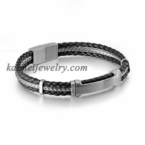 Style Cool bijoux Hip Hop de haute qualité Bracelets de quille de chaîne de vélo en acier inoxydable pour hommes - Product Image 3