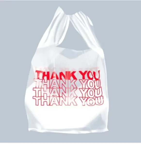 Food Grade Plastic Tassen Groothandel Supermarkt Fruit Winkel T-Shirt Tas Boodschappentas.