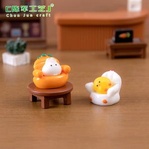 Canapé miniature, <span class=keywords><strong>cochon</strong></span>, lapin, poulet, figurines d'animaux, maisonnette pour enfant, accessoires de décoration de paysage, <span class=keywords><strong>petit</strong></span> décor de bureau - Product Image 4
