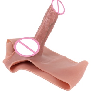 SXXY Silicone Strap on <b>Dildos</b>, Realistic Penis Sleeve Pants Portable Adult Sex Toys Strap, Realistic , SM Sex Toy for Women, Men - Product Image 5