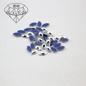 ASFA15 Navette Strass thermocollants 3*6 MM pour machine à thermocoller, pour la décoration de vêtements - Product Image 5