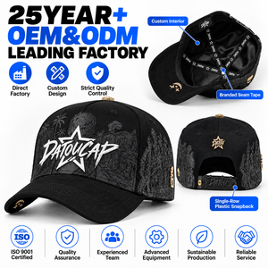 Gorra de Béisbol Bordada Personalizada, Gorras de Béisbol de 5 Paneles al por Mayor, Bordado 3D Premium, Estilo Urbano, Detalle Metálico - Product Image 1