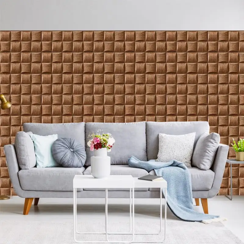 pvc vinyl wall paper self adhesive foam wall paper sheet waterproof 3D stone design home wall coating
