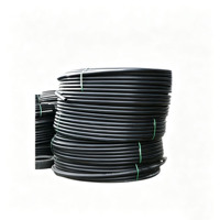Tuyau d'irrigation LDPE noir flexible en PE, résistant aux UV, plusieurs tailles disponibles pour système d'irrigation goutte à goutte agricole