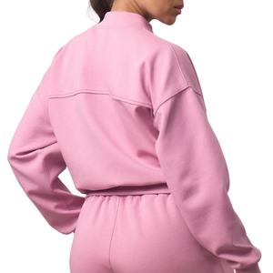 Blouson Bomber Femme de Luxe Imprimé Matelassé Imperméable Tricoté Haut de Gamme OEM avec Logo Personnalisé et Broderie Grande Taille pour l'Automne - Product Image 5