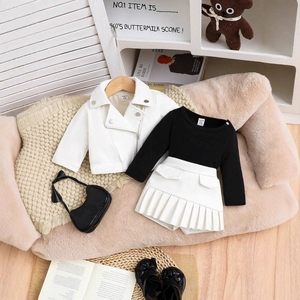 Completo Elegante per <span class=keywords><strong>Bambina</strong></span> Stile Europeo Rosso a Maniche Lunghe, Set di Tre Pezzi per 6 Anni, Abbigliamento per Compleanno - Product Image 5