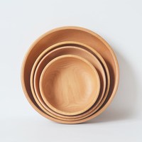 Saladier en bois de hêtre de haute qualité, bols de service avec logo personnalisé, vente en gros d'ustensiles de cuisine et de vaisselle